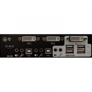 2-port single DVI KVM switch