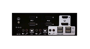 BE-221PH 2-port dual head DP and HDMI KVM Switch