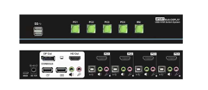 4-port Multi-View KVM Switch with Roaming Mouse